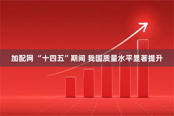 加配网 “十四五”期间 我国质量水平显著提升